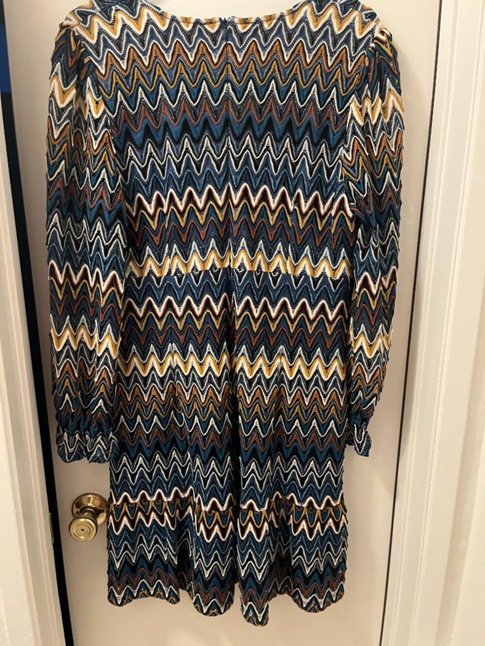 Donna Morgan Chevron dress, Size 14 - Picture 2 of 5